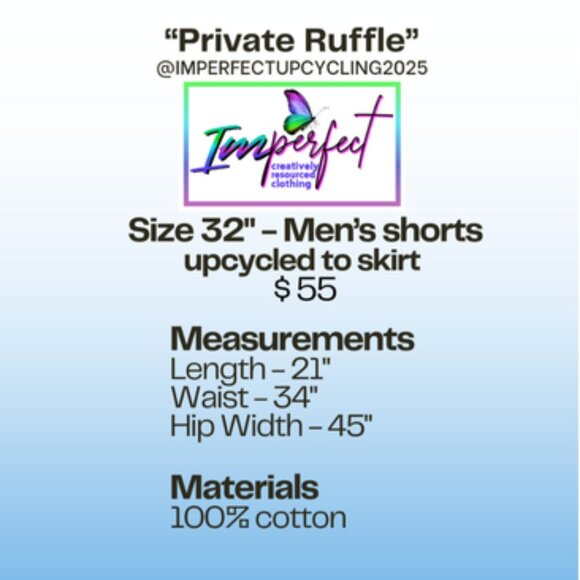 Upcycled camo skirt - Picture 2 of 2